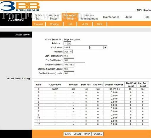 3BB NT3BB-4PWN port forward