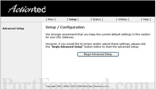 Actiontec GT704-WG