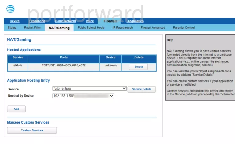 port forwarding