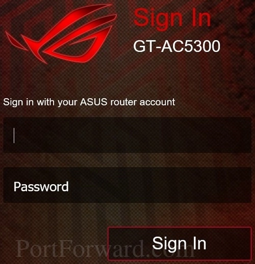 Asus GT-AC5300 Login