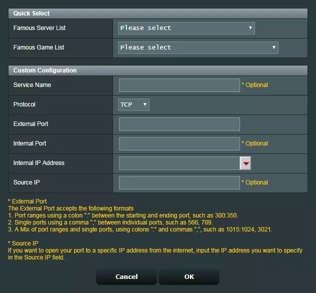 port forwarding