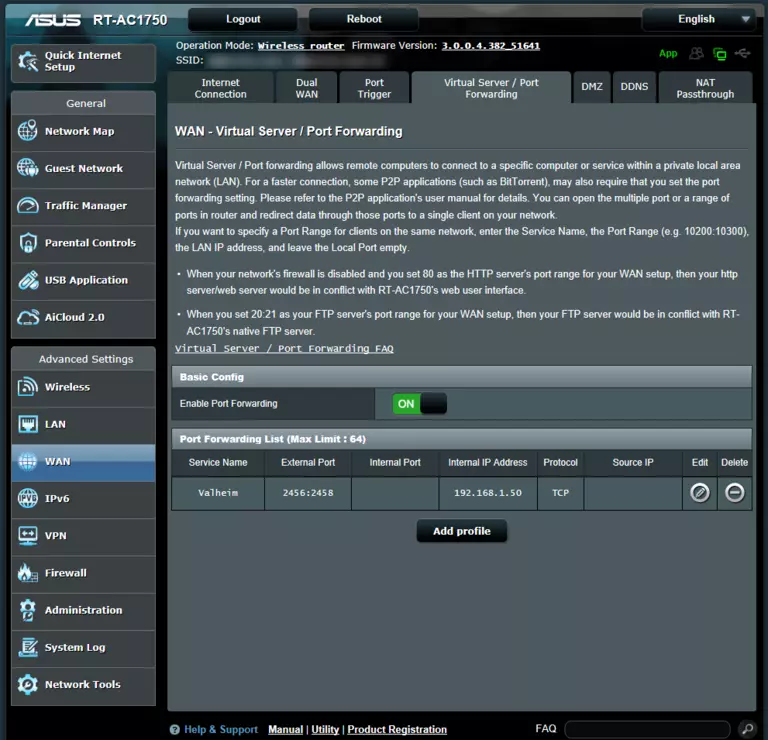 port forwarding