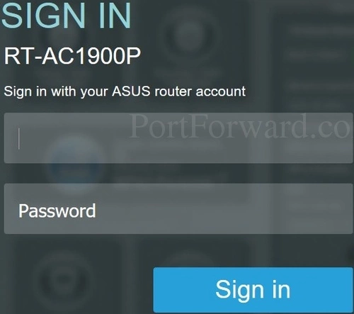 Asus RT-AC1900P Login