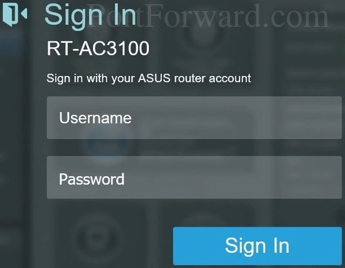 Asus RT-AC3100 Login