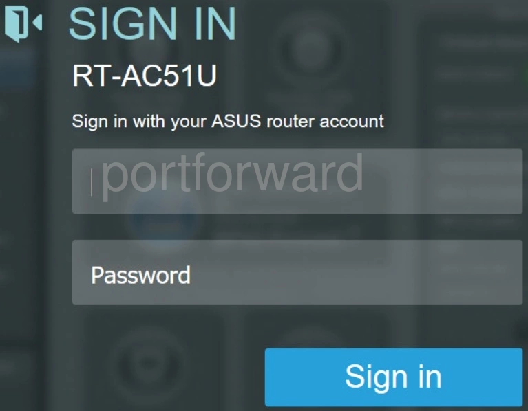 router login screen