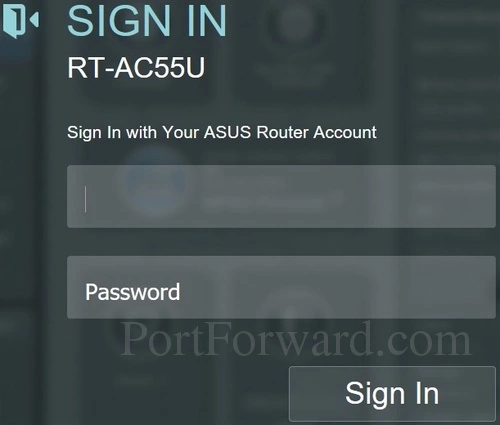 Asus RT-AC55U Login