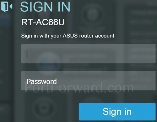 Asus RT-AC66U Login