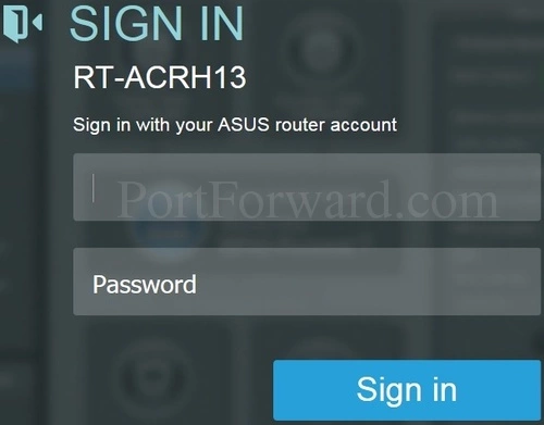 Asus RT-ARCH13 Login