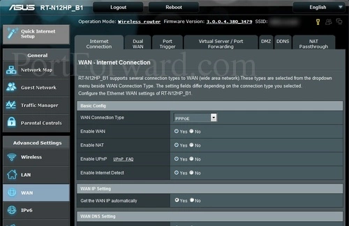Asus RT-N12HP_B1 Internet Connection