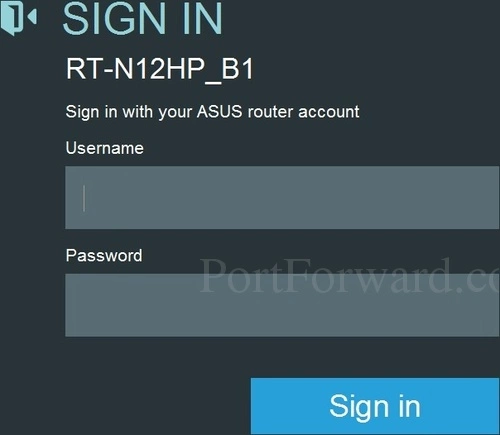 Asus RT-N12HP_B1 Login