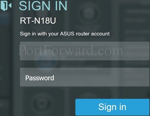 Asus RT-N18U Login