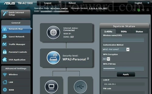 Asus TM-AC1900 Network Map