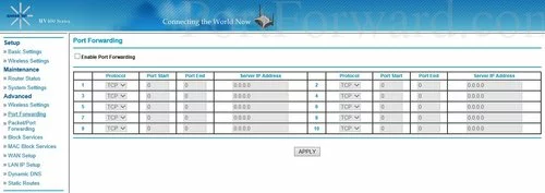 Axesstel MV400 Port Forwarding