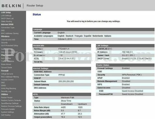 Belkin F7D4401v1