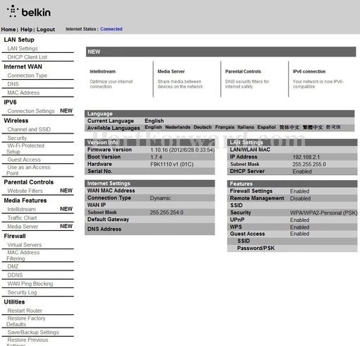 Belkin F9K1110