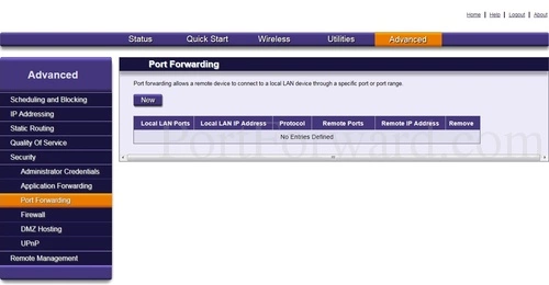 Calix 813G-2 Port Forwarding