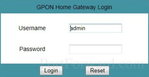 Cambridge Industries Group GPON G-93RG1 Login