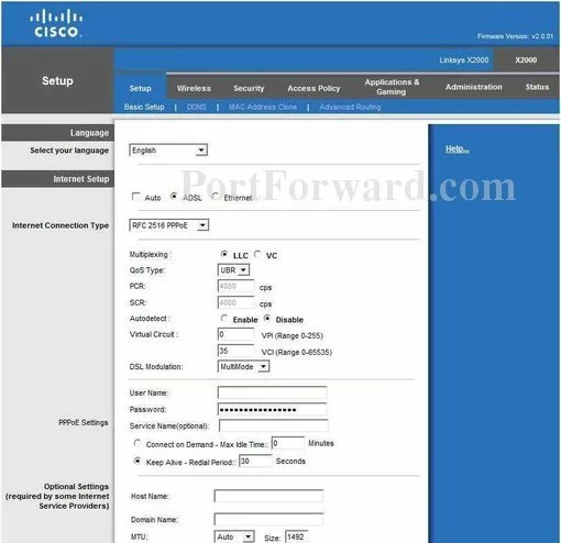 Cisco Linksys-X2000