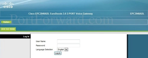 Cisco ECP3940ADL Login