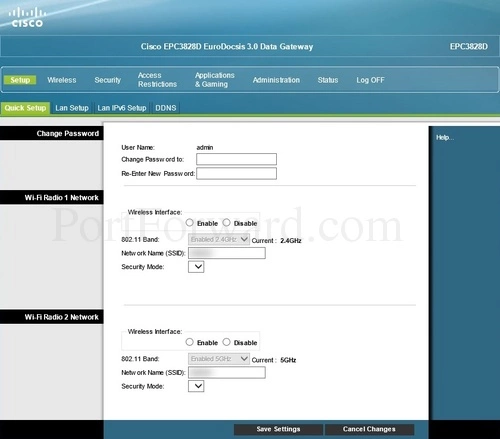 Cisco EPC3828D Quick Setup