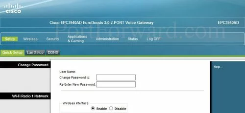 Cisco EPC3940AD Quick Setup