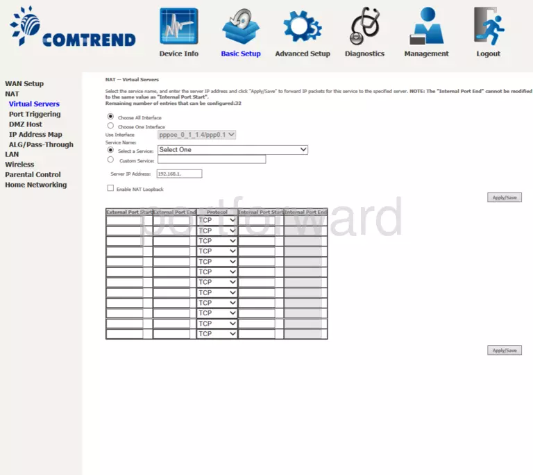 port forwarding