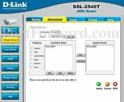 Dlink DSL-2540T