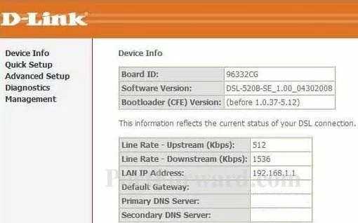 Dlink DSL-520B