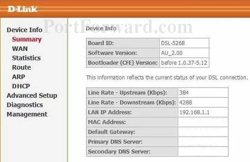 Dlink DSL-526B