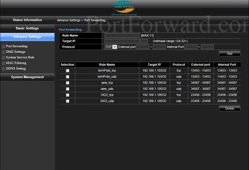 Dasan H640DW - Viettel Port Forwarding