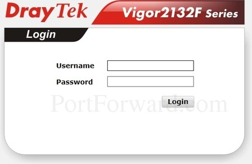 DrayTek Vigor2132FVn Login