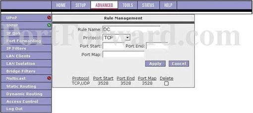 E-Tech PTI-845G port forward