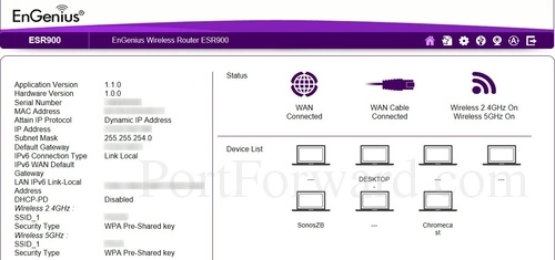 EnGenius ESR900 Status