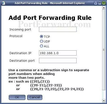 Fujitsu Siemens AP-600RP-USB port forward