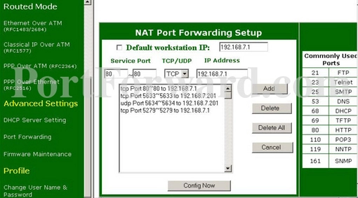 Great Speed GS-R250S port forward