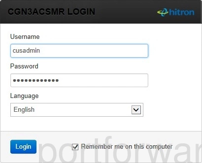 router login screen