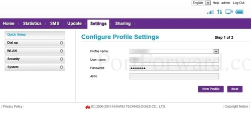 Huawei E5577s Quick Setup