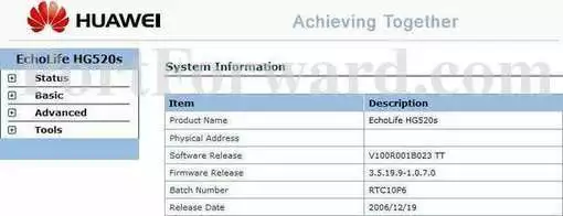 Huawei EchoLife-HG520s