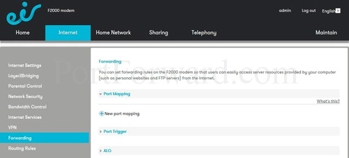 Huawei F2000 Forwarding