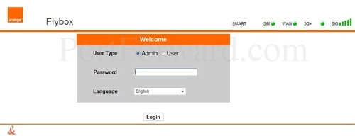 Huawei B970 - Orange Flybox Login