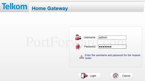 Huawei HG532f Login