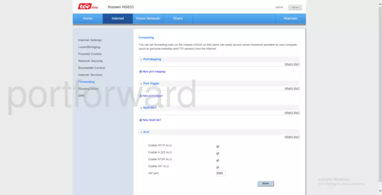 port forwarding