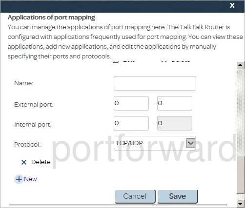 router port mapping