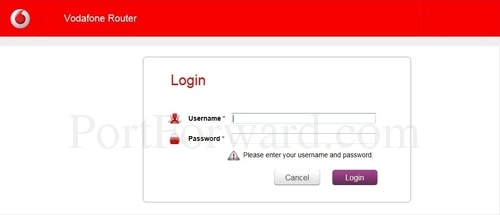 Huawei HG658G - Vodafone Login