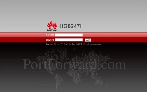 Huawei HG8247H Login