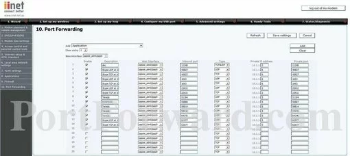 iiNet BoB_Lite port forward