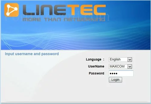 Linetec LT150MR Login