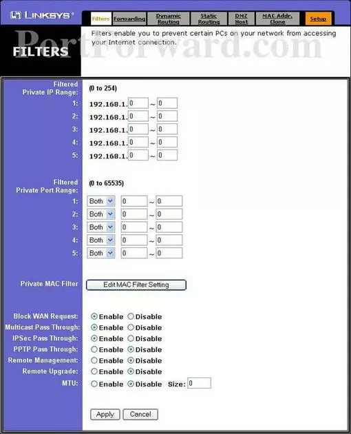 Linksys BEFSR41v2