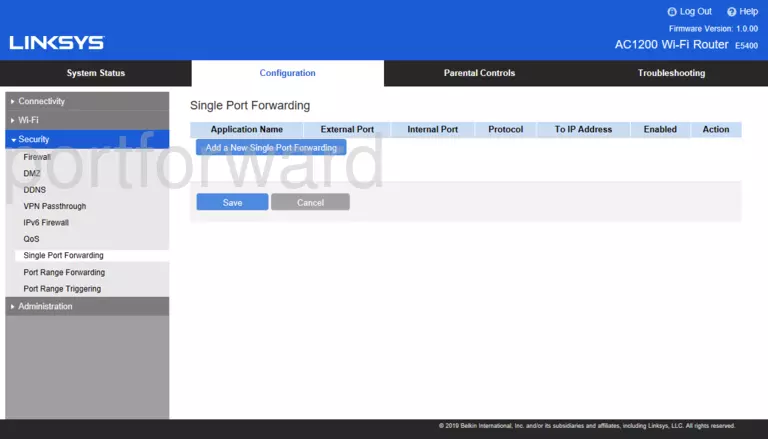 port forwarding