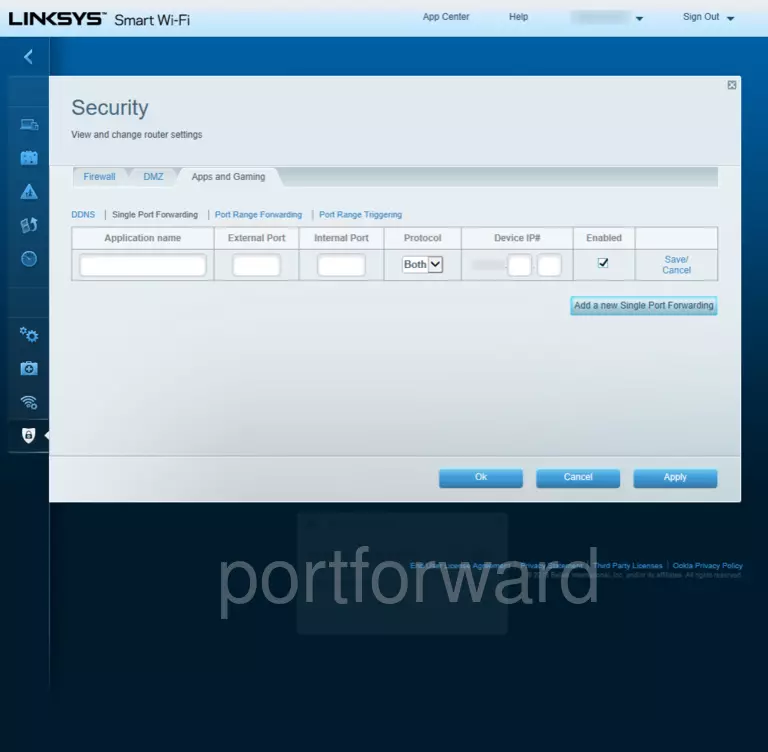 port forwarding